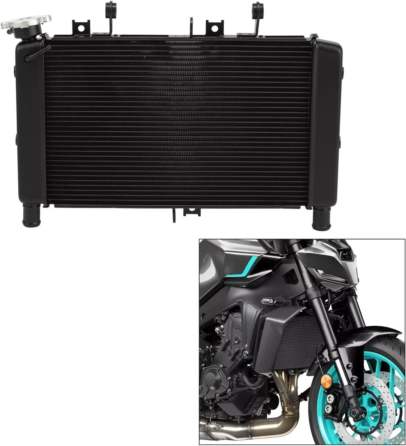 バイク用ラジエーター アルミラジエーターヤマハ MT09/MT09 SP XSR900